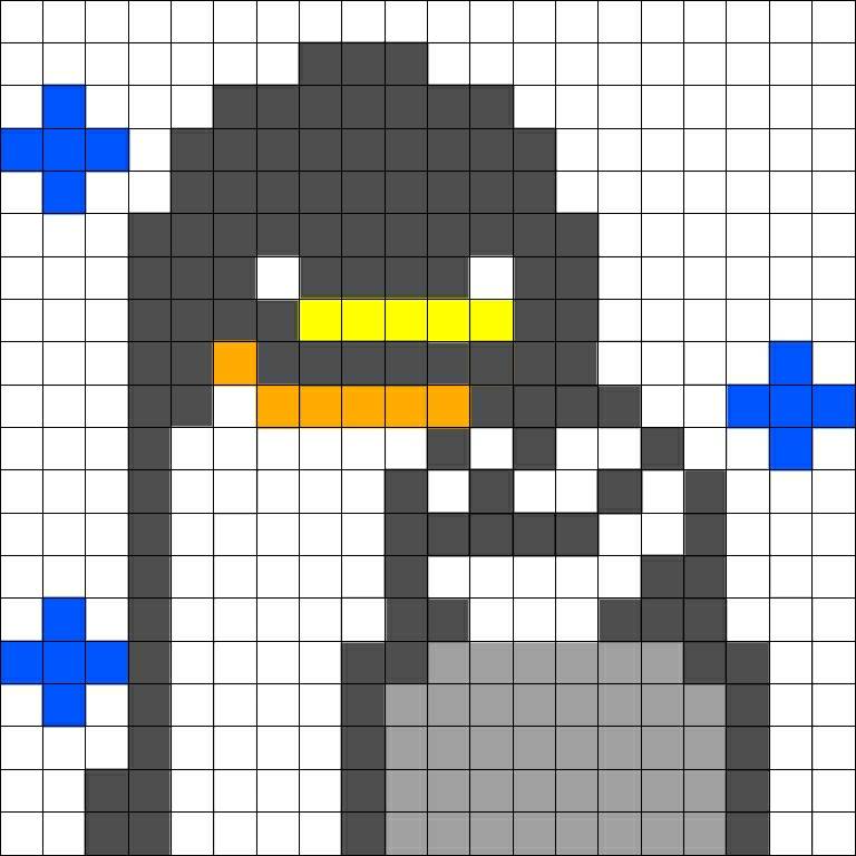 コースター 図案 ペンギン